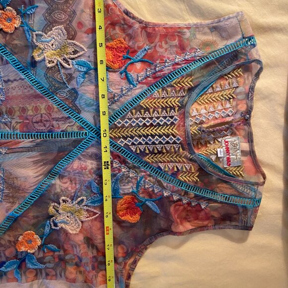 Johnny Was Jolene Mesh Dress - Picture 3 of 5